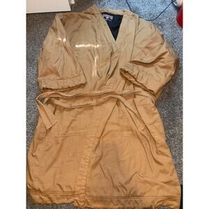 Vintage DULUTH TRADING CO. Robe Mens xxxl Canvas Fire Hose Fleece-Lined Khaki